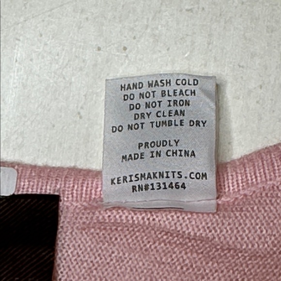 Kerisma Women's "Raven" Pink Coral Lightweight Knit Wool Blend Tunic Top Sz M/L - Picture 9 of 12